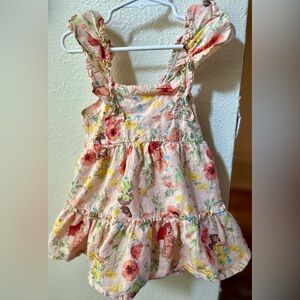 Disney Princess Tiana, Belle, Ariel swiss dot ruffle toddler girl dress